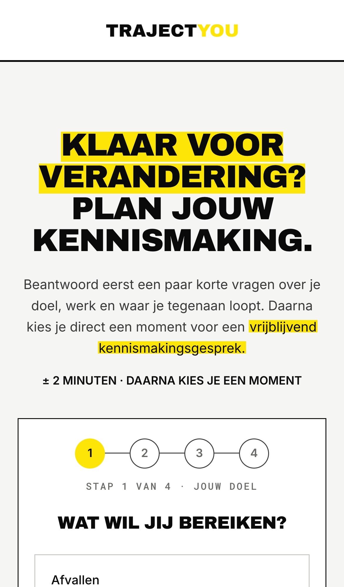 Trajectyou mobiel